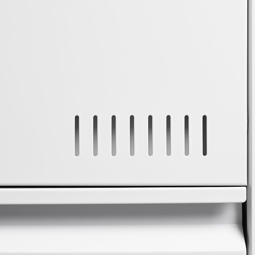 White 2 Drawer Metal Lockable File Cabinet L246702
