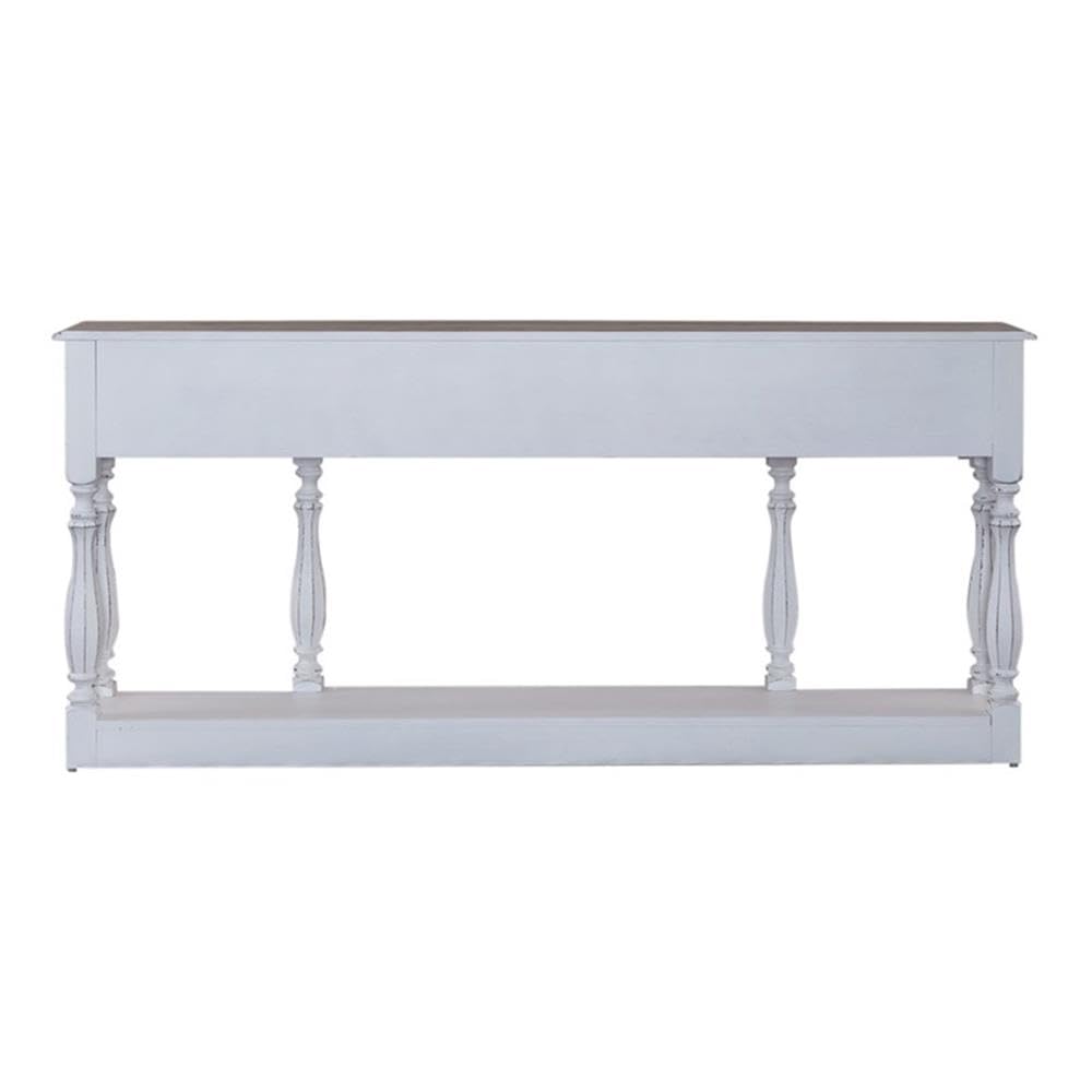 72-Inch Console Table with 3 Drawers and Bottom Shelf Y57420