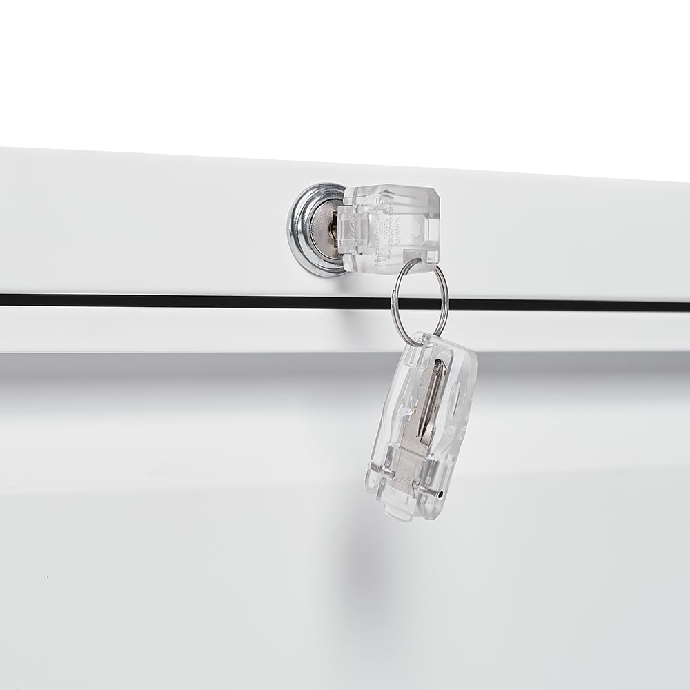 White 2 Drawer Metal Lockable File Cabinet L246702