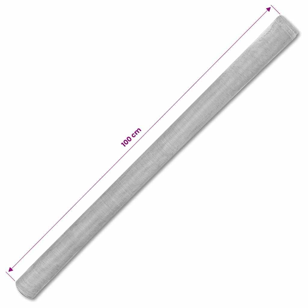 Aluminum Mesh Screen Roll 39.4"x196.9" Silver O410662