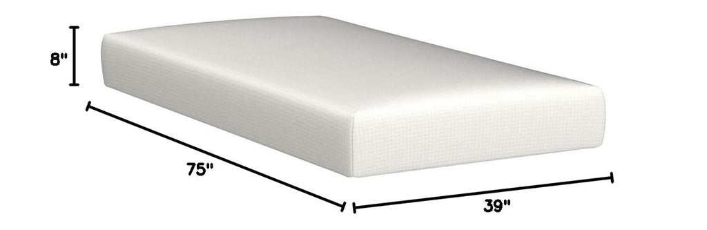 8 Inch Twin Size Bamboo Charcoal Memory Foam Mattress W67941