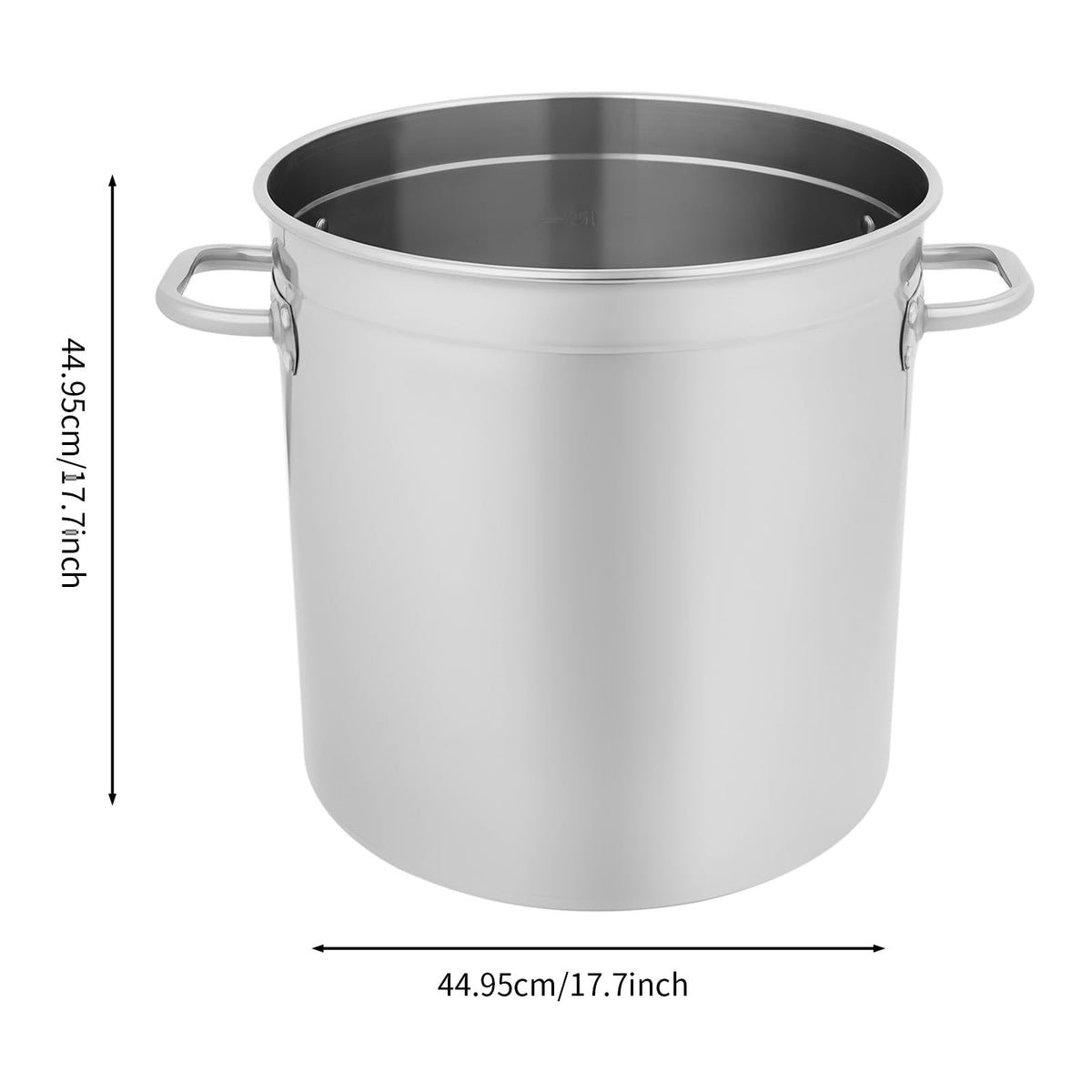 78 Qt Stainless Steel Stock Pot with Lid J1460