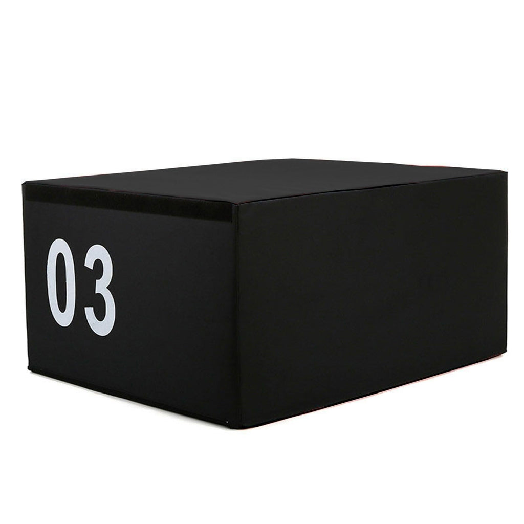 4-in-1 Foam Jumping Exercise Box Non-slip PU Leather Cover H698