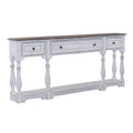 72-Inch Console Table with 3 Drawers and Bottom Shelf Y57420