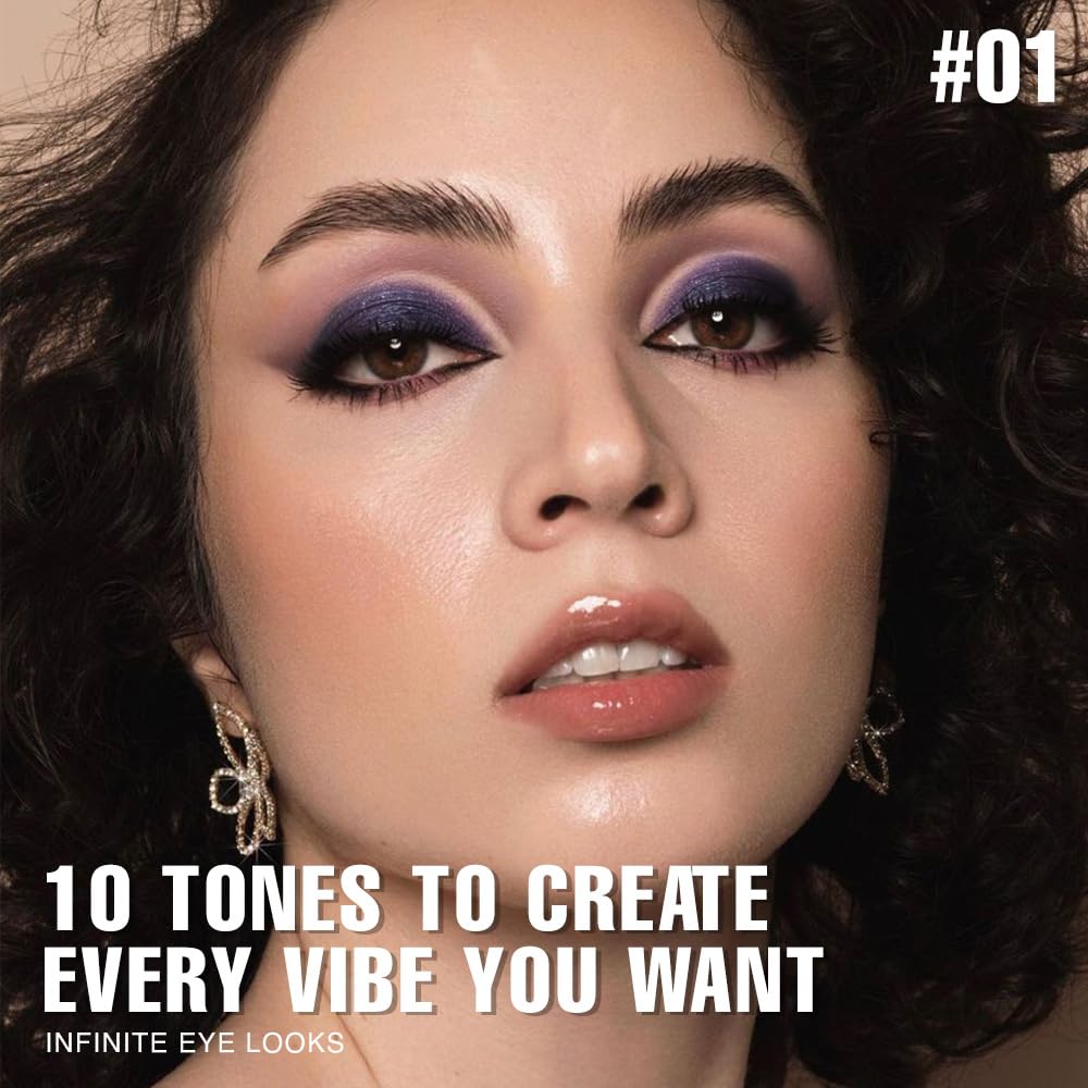 10 Color Matte and Shimmer Eyeshadow Palette A3817