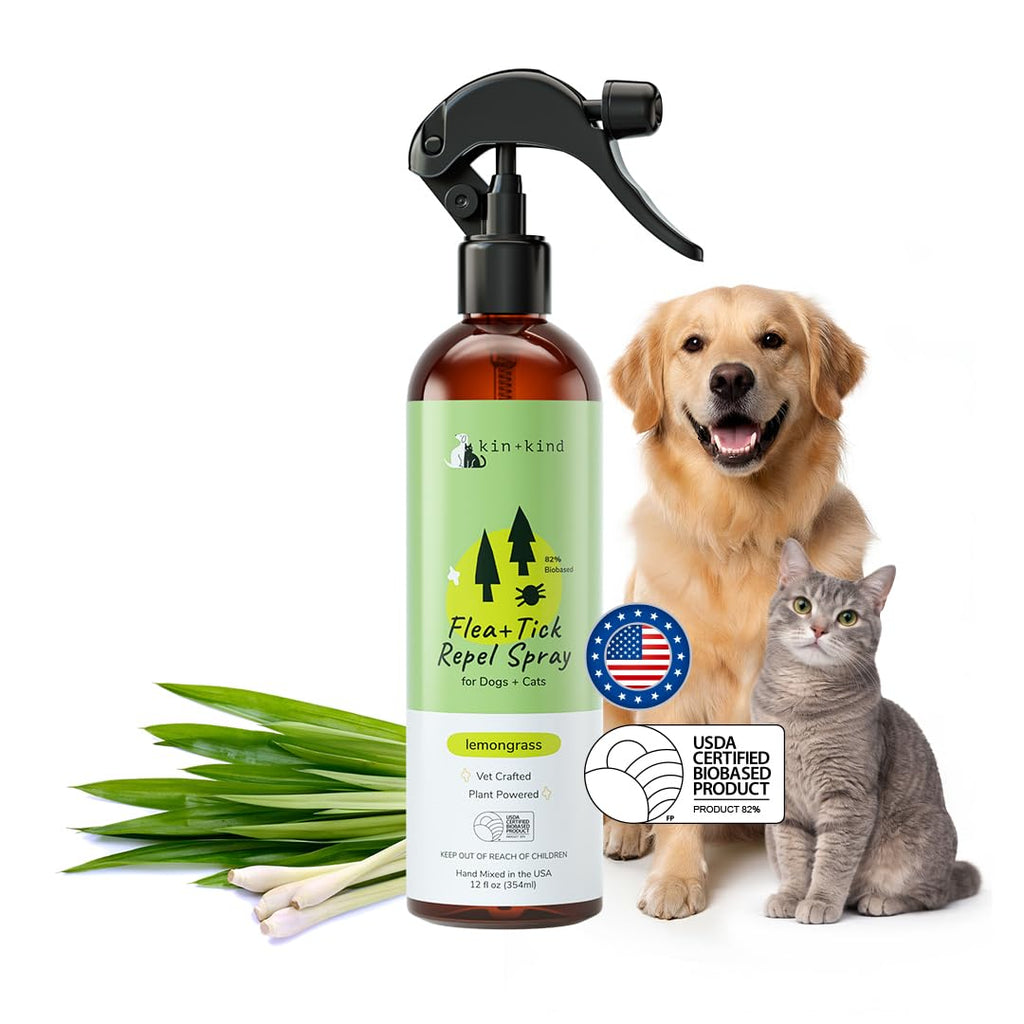 Lemongrass Flea & Tick Repel Coat Spray for Dogs & Cats 12 fl oz J9034