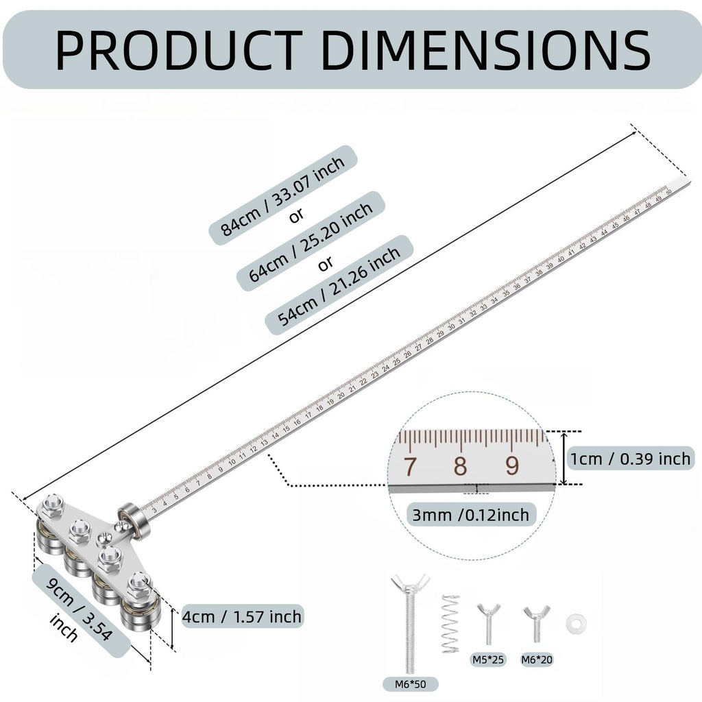 24 Inch Stainless Steel Adjustable Rip Fence Kit D380939