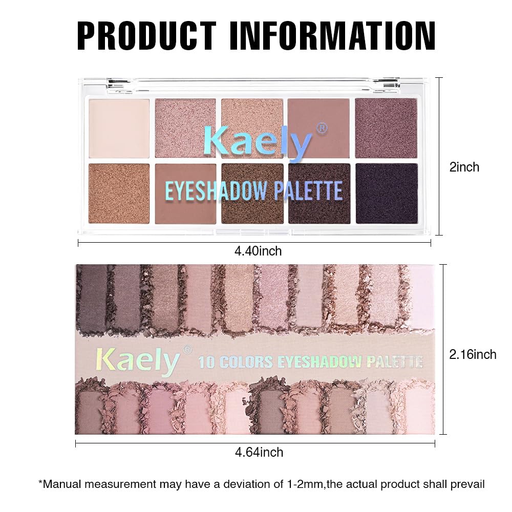 10 Color Matte and Shimmer Eyeshadow Palette A3817