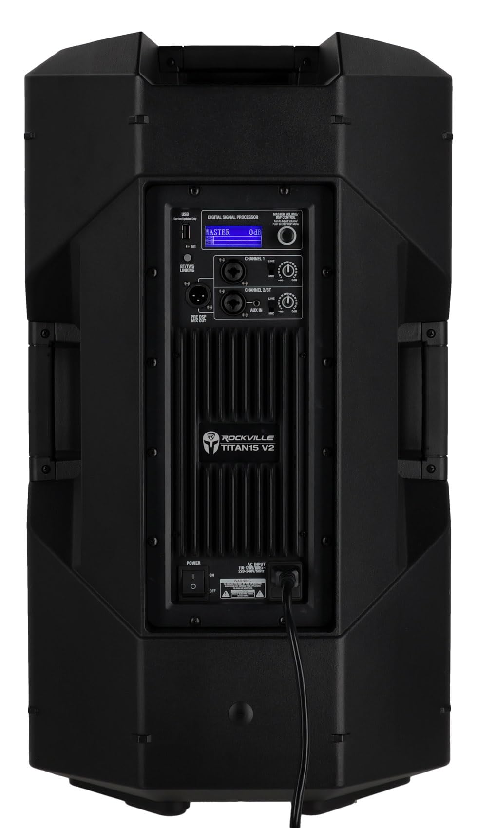 15" 2000W Powered DJ PA Speaker Pair with Stands G619256