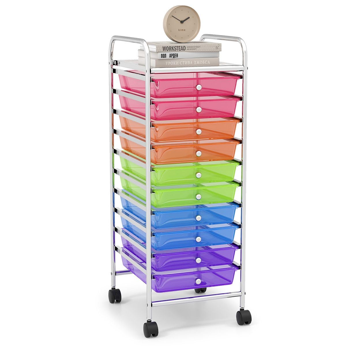 10-Drawer Rolling Storage Cart K41172