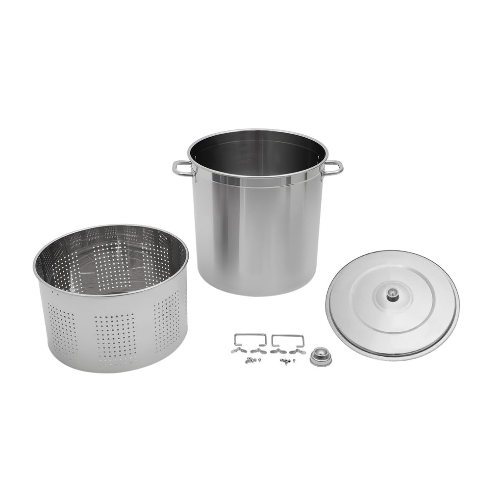 78 Qt Stainless Steel Stock Pot with Lid J1460