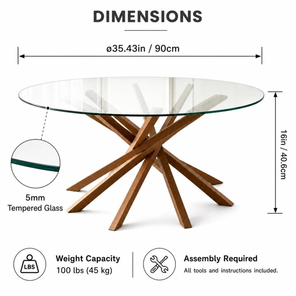 Glass Coffee Table Q122