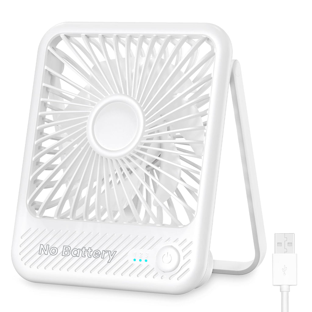 White USB Desk Fan Z9851