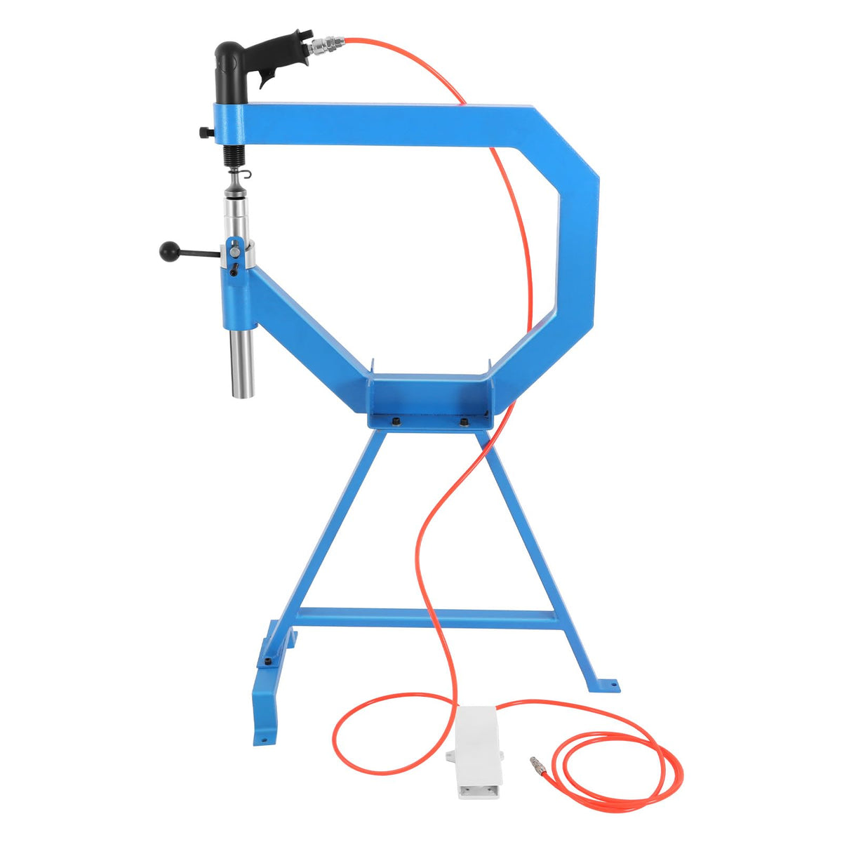 4" Pneumatic Planishing Hammer, 875-1350 RPM Metal Shrinker Stretcher with Cast-Iron Stand, Foot Pedal H914281