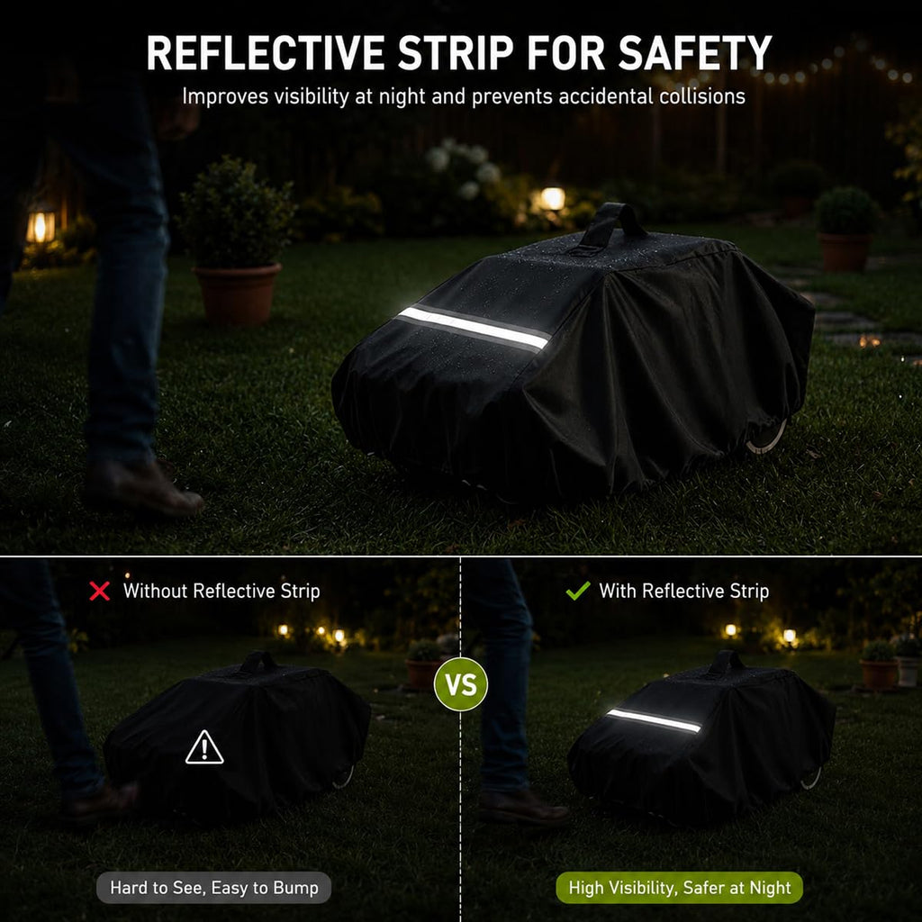 Robot Lawn Mower Cover 600D Oxford Fabric with Reflective Strip Orange E797114