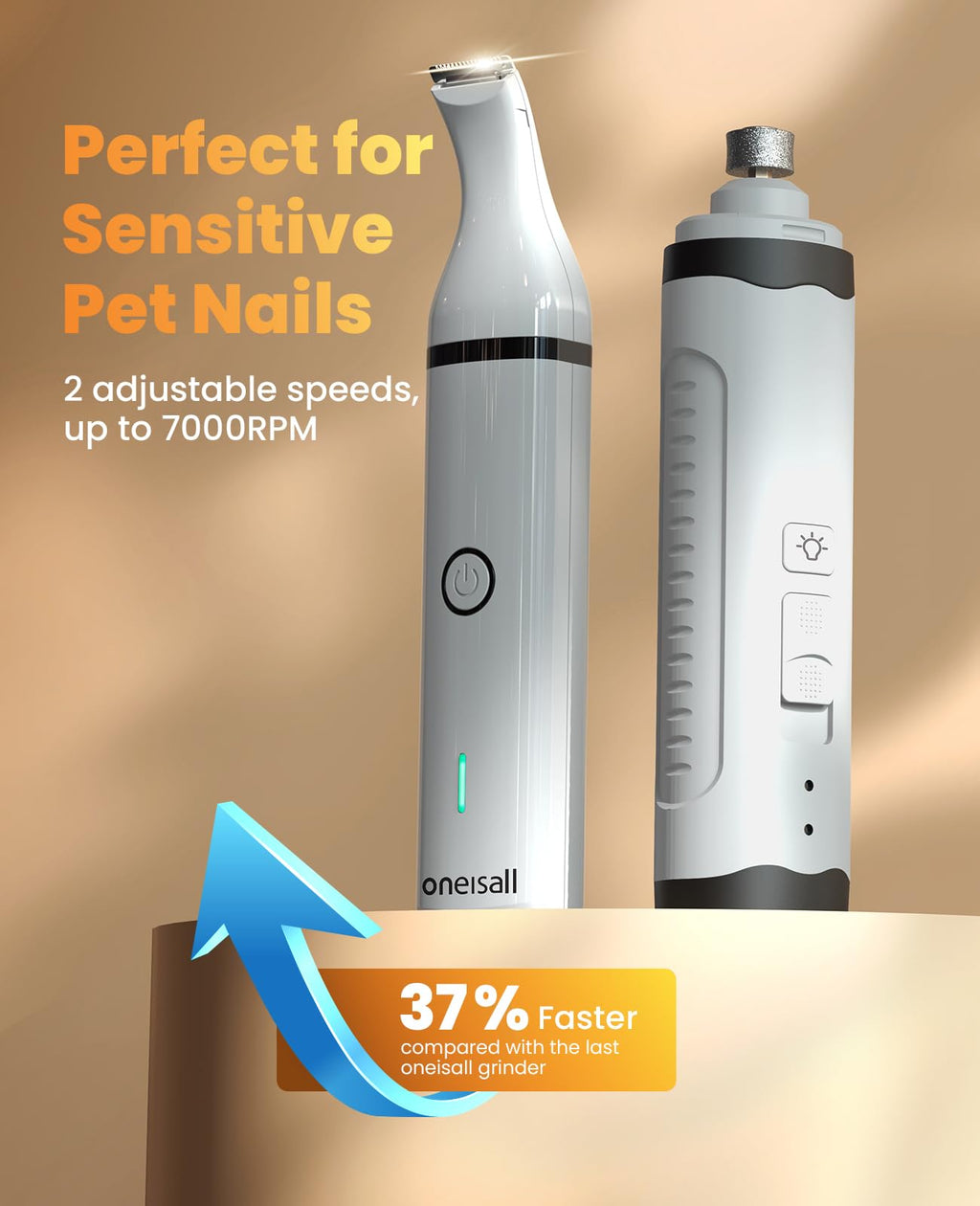 3 in 1 Dog Nail Grinder & Paw Trimmer Kit W35397