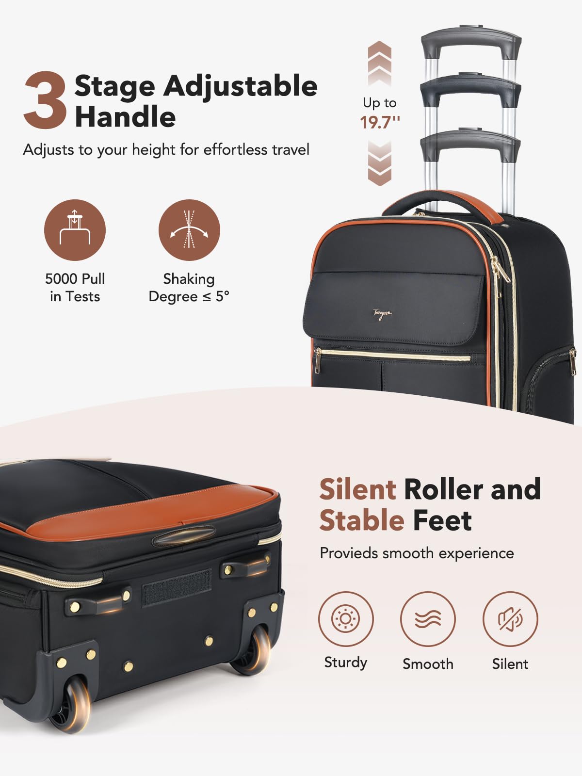 Rolling Large Travel Backpack with Wheels H7715