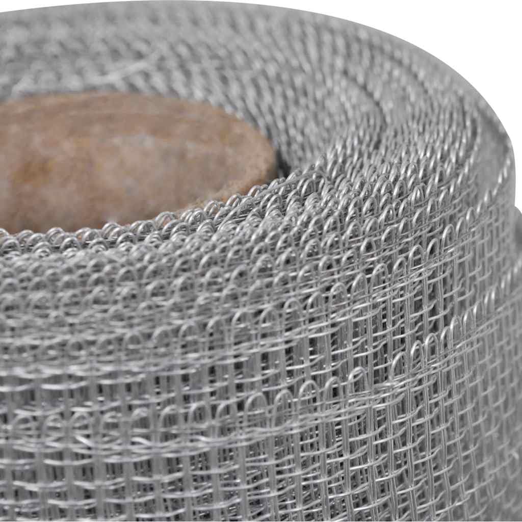 Aluminum Mesh Screen Roll 39.4"x196.9" Silver O410662