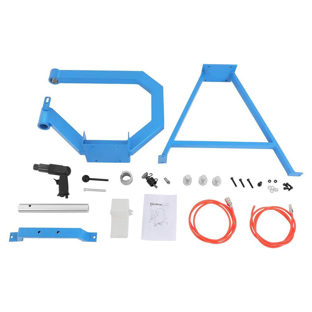 4" Pneumatic Planishing Hammer, 875-1350 RPM Metal Shrinker Stretcher with Cast-Iron Stand, Foot Pedal H914281