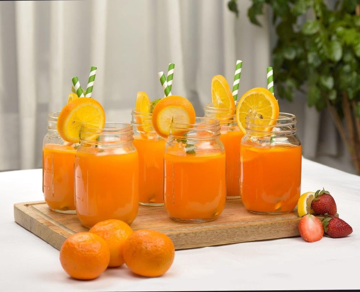 16 oz Regular Mouth Mason Jars with Lids & Rings V41875