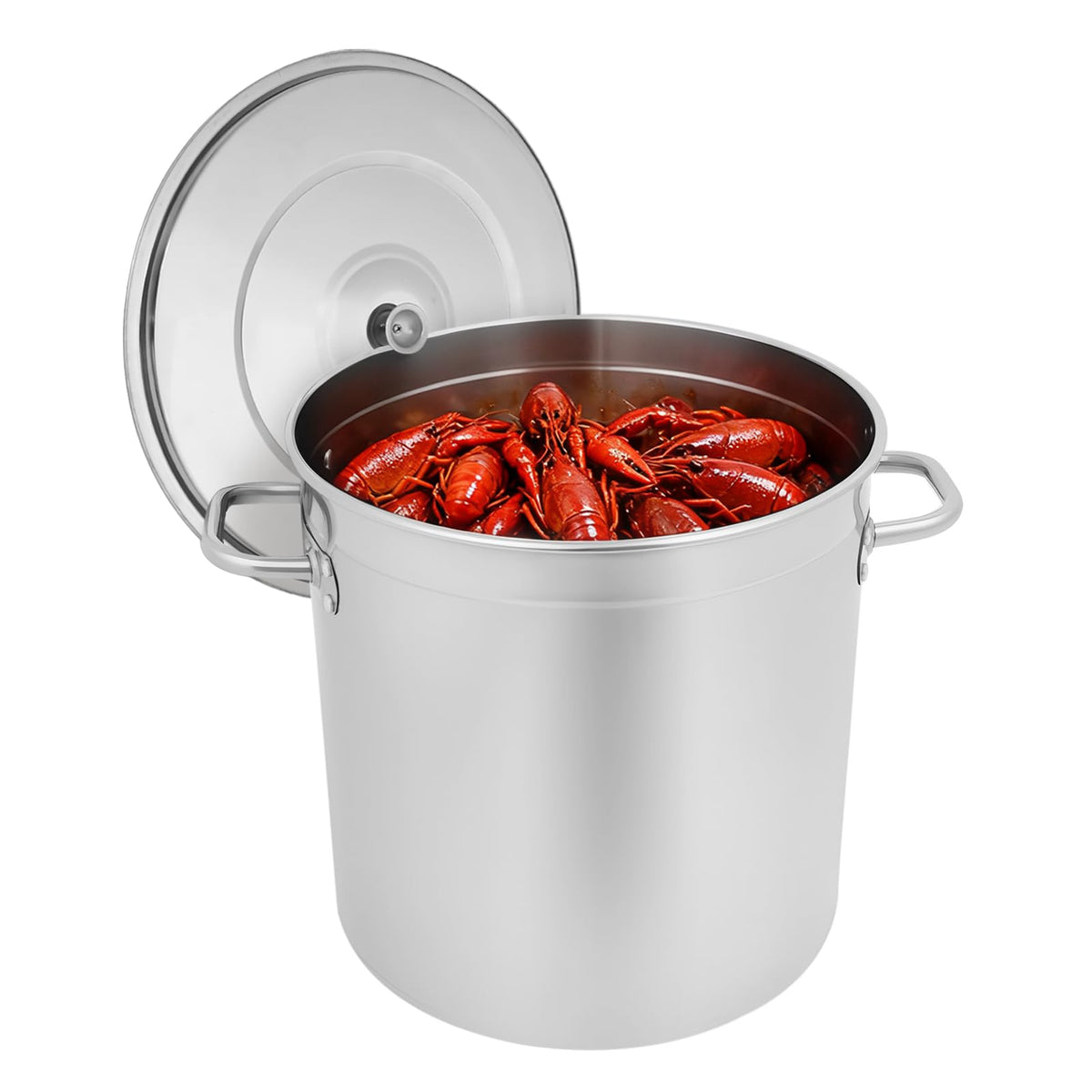 78 Qt Stainless Steel Stock Pot with Lid J1460