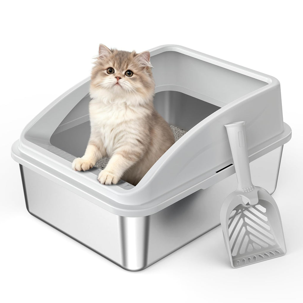 Stainless Steel Litter Box with Lid I876