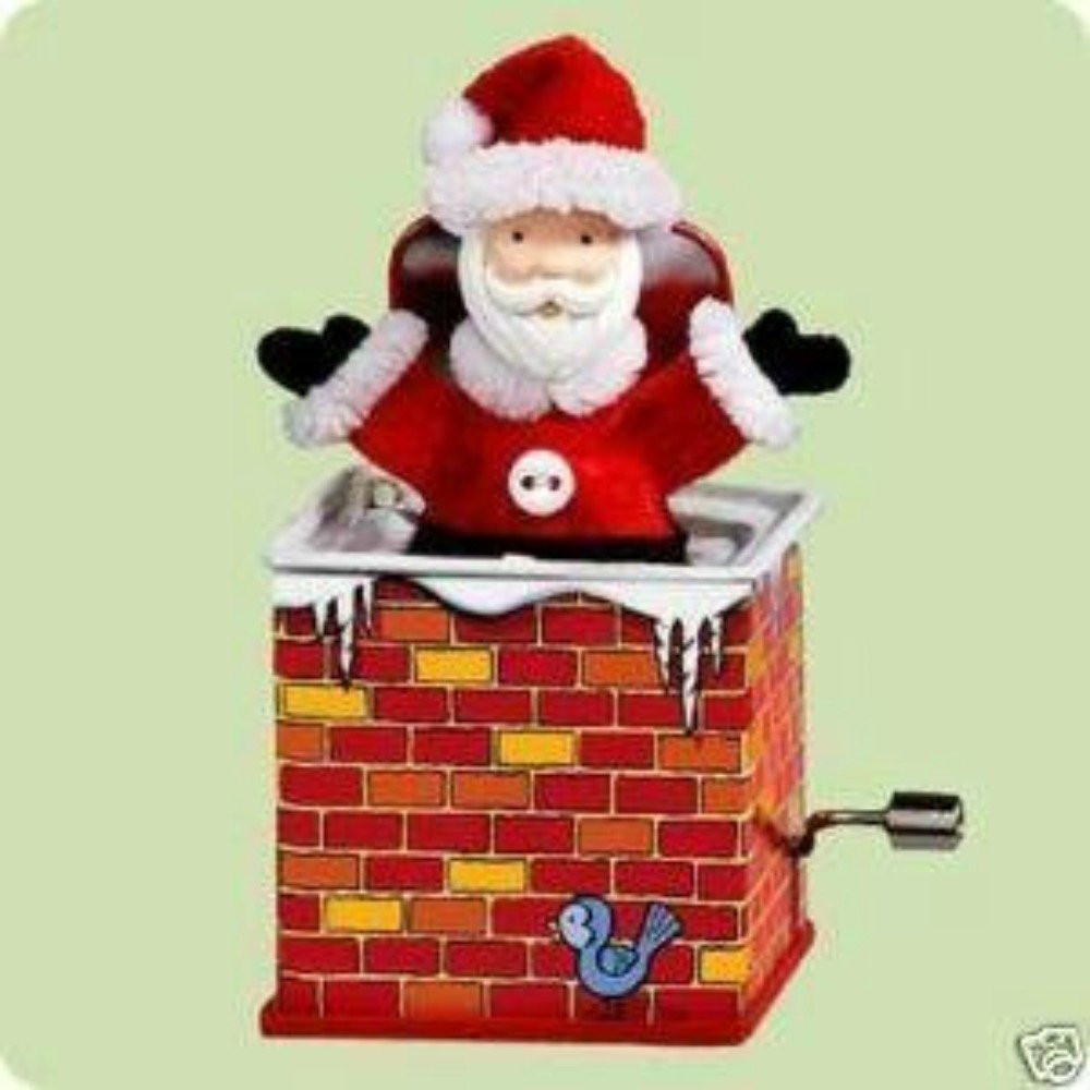 Santa Jack in the Box Ornament X312