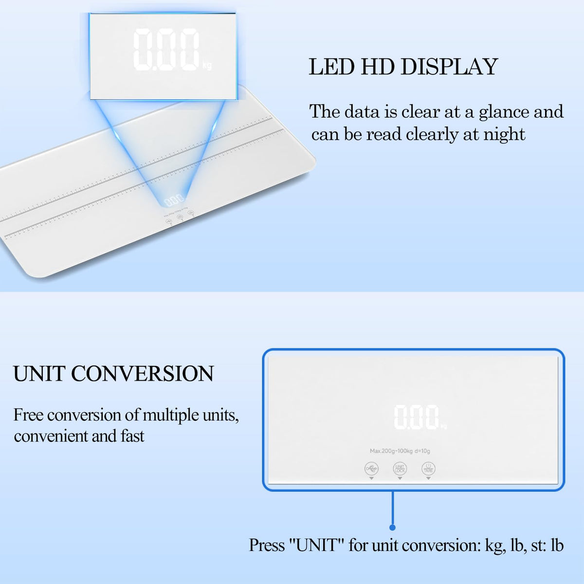 Digital Pet Scale, Baby Scale White W2878
