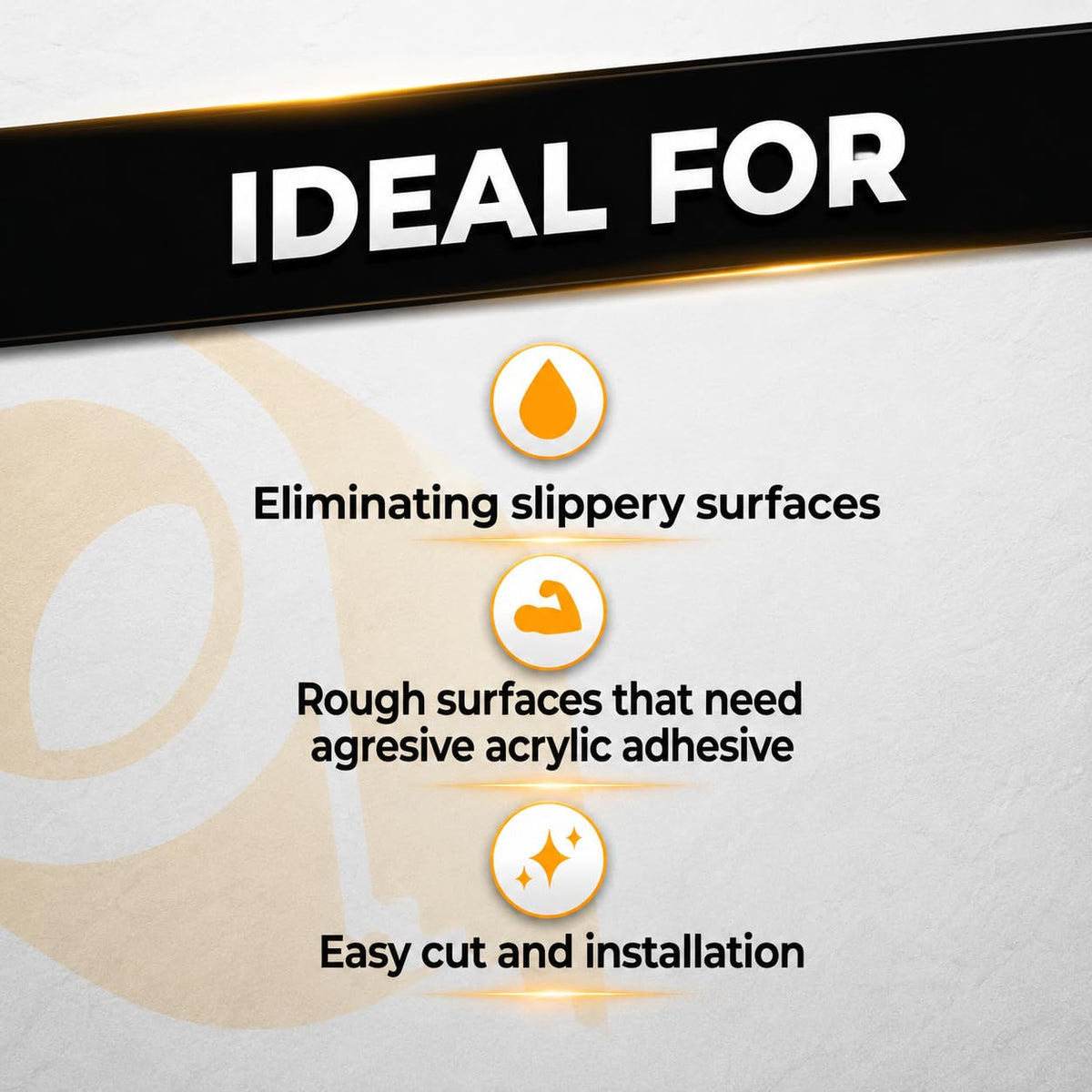 Gray 1 inch x 30 ft Anti Slip Tape B54795