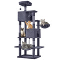66 Inch Cat Tree Tower with Scratching Posts G61706