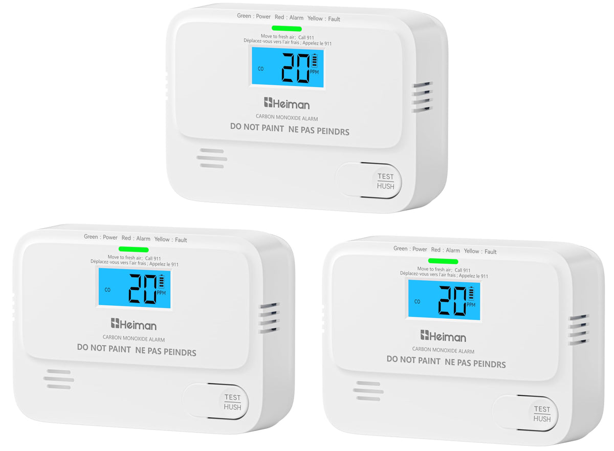 Carbon Monoxide Detectors 3 Pack I25293