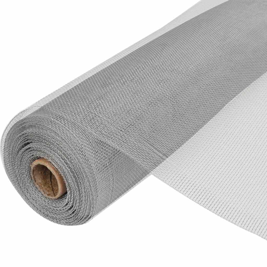 Aluminum Mesh Screen Roll 39.4"x196.9" Silver O410662
