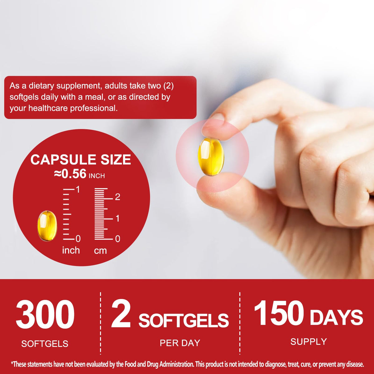 Odorless Garlic Supplement 300 Softgels U512