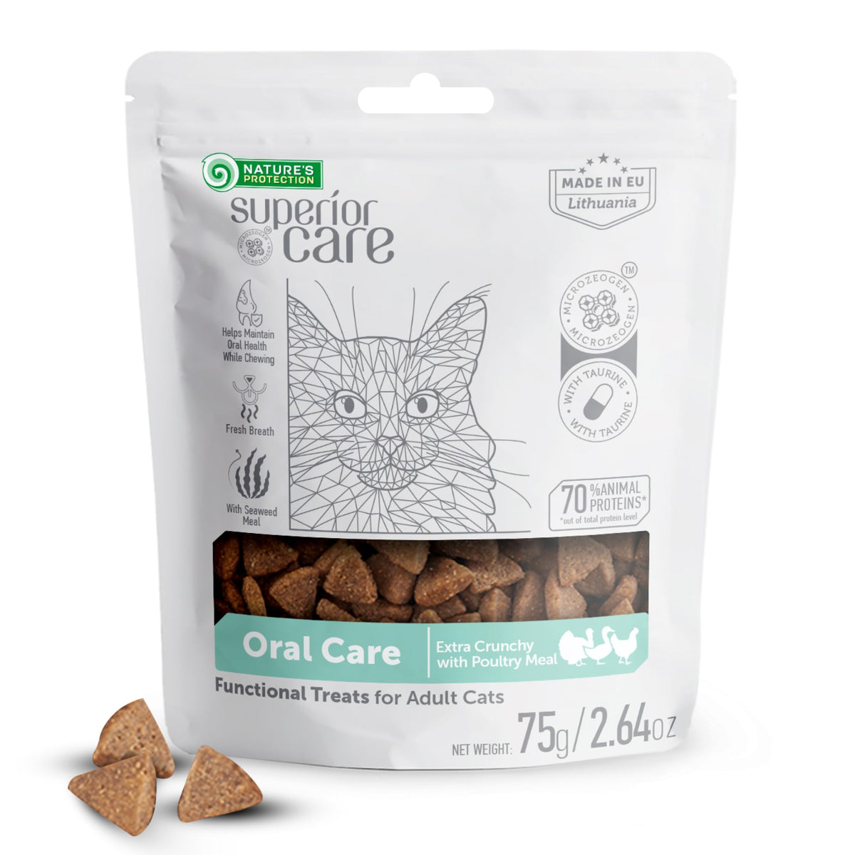Cat Dental Treats Poultry 2.64oz P313