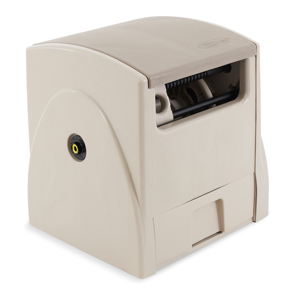 Automatic Rewind Garden Hose Reel, 100 ft. 5/8 in. Vinyl Hose Holder G7357