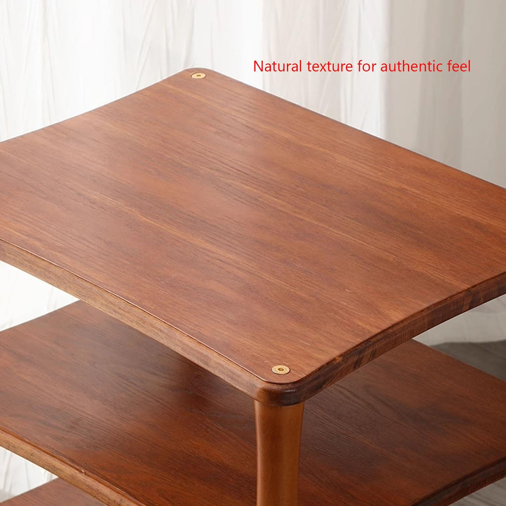 Brown 3 Tier Solid Wood Media Stand J44938