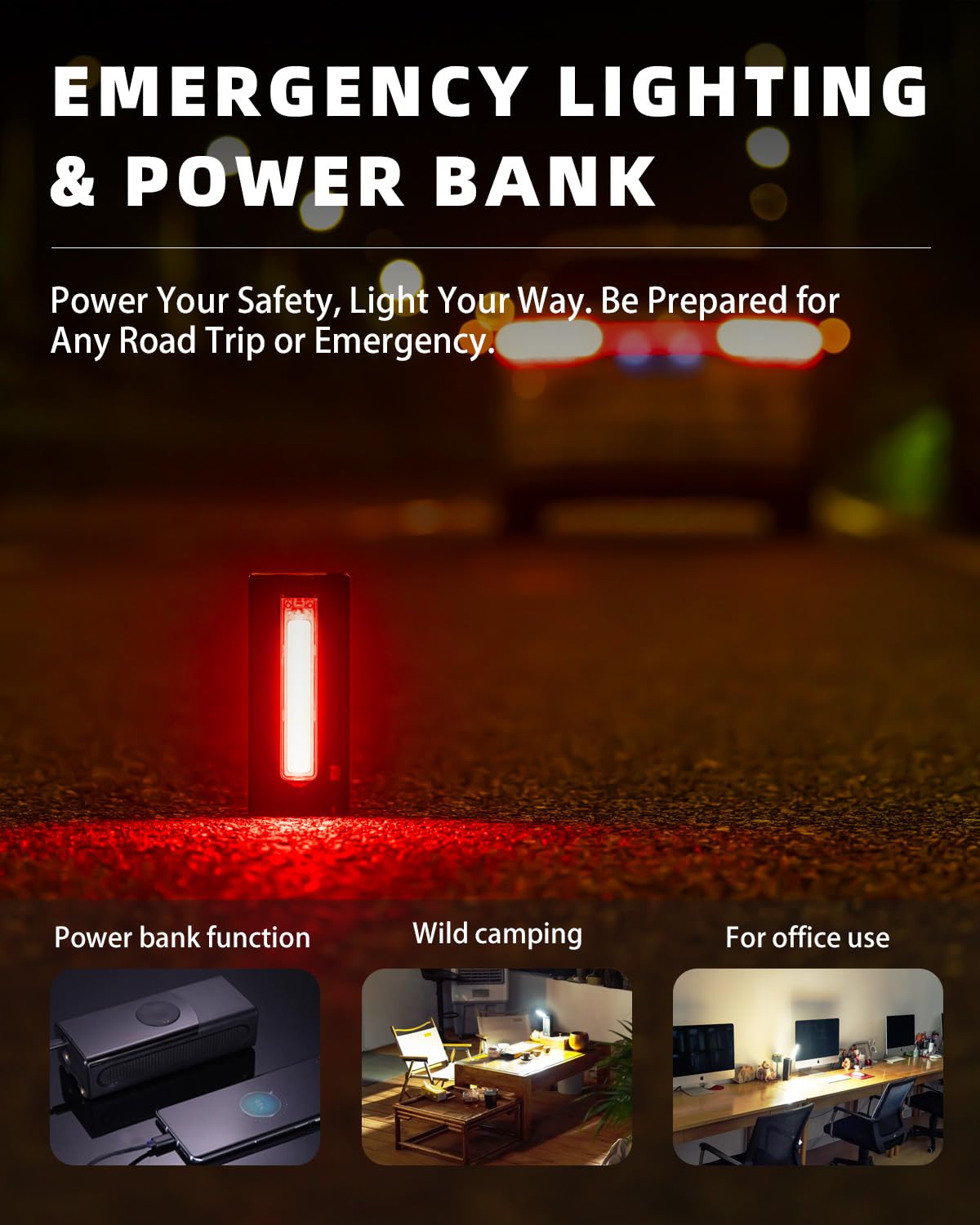 Portable Air Compressor 150 PSI with LED Light U9376