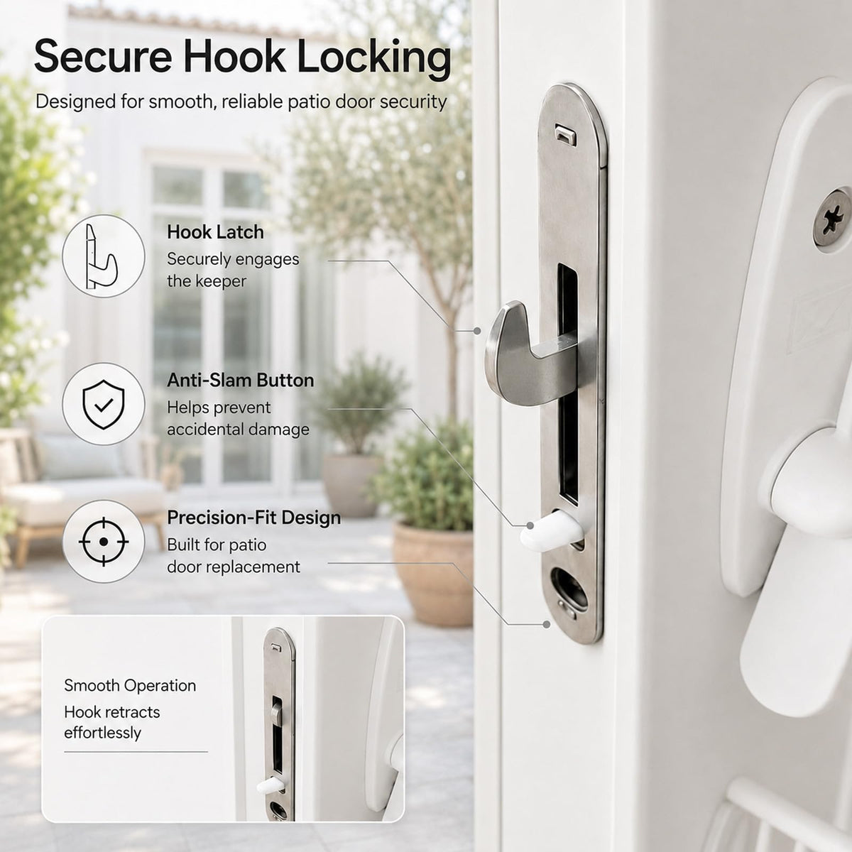 Sliding Door Lock Replacement Kit H73145