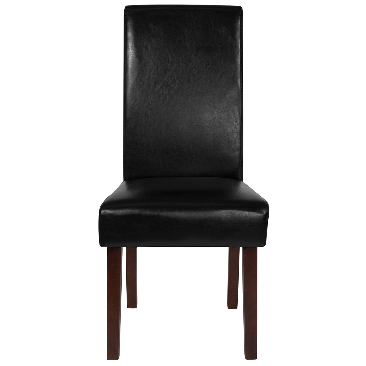 Black Faux Leather Parsons Chair R2897