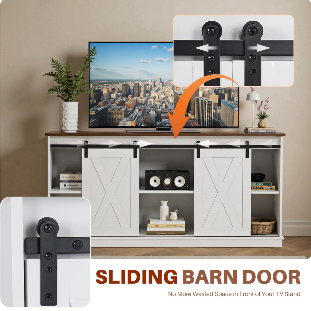 White 65 Inch Wood TV Stand E70815