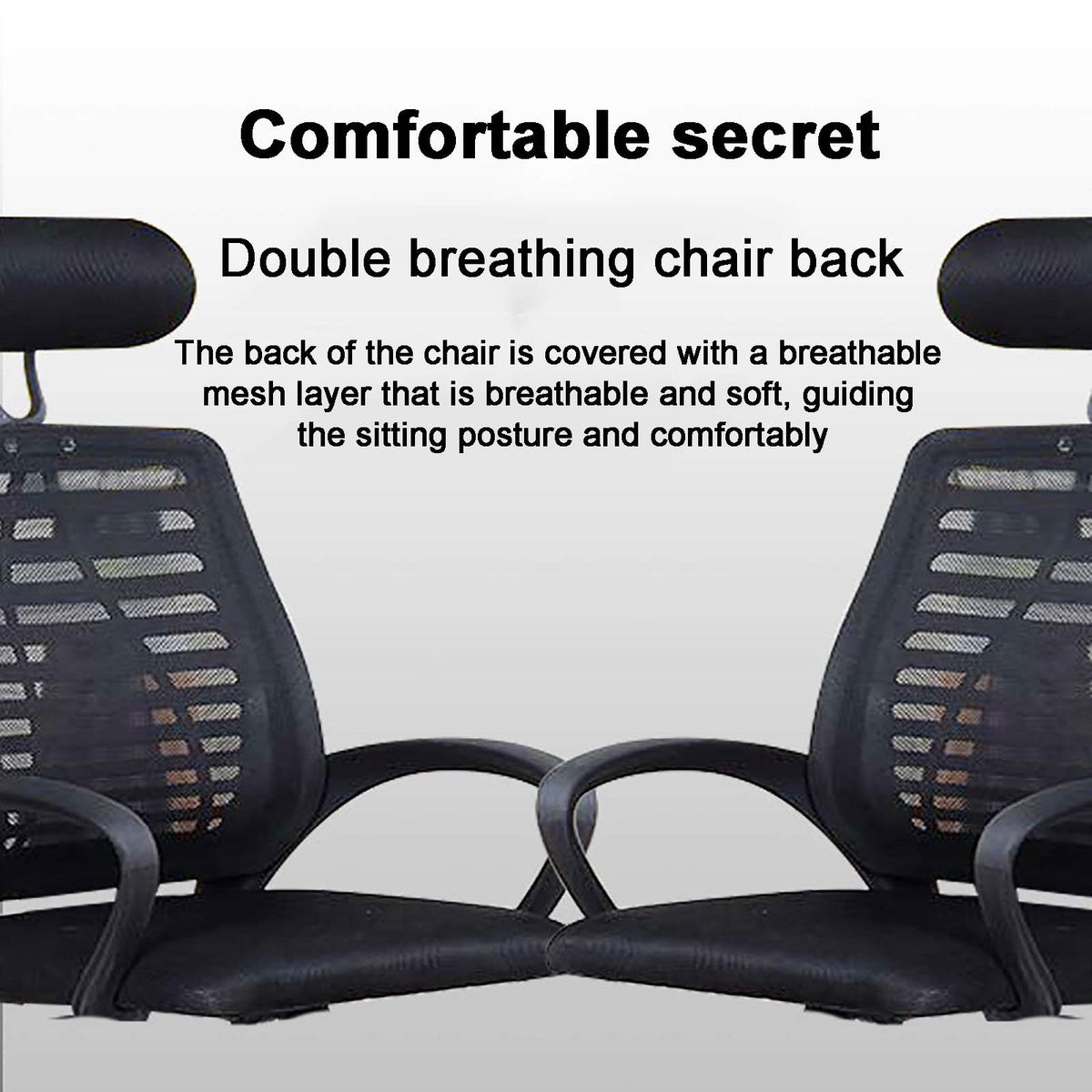Ergonomic High Back Mesh Office Chair with Headrest Lumbar Support M76313