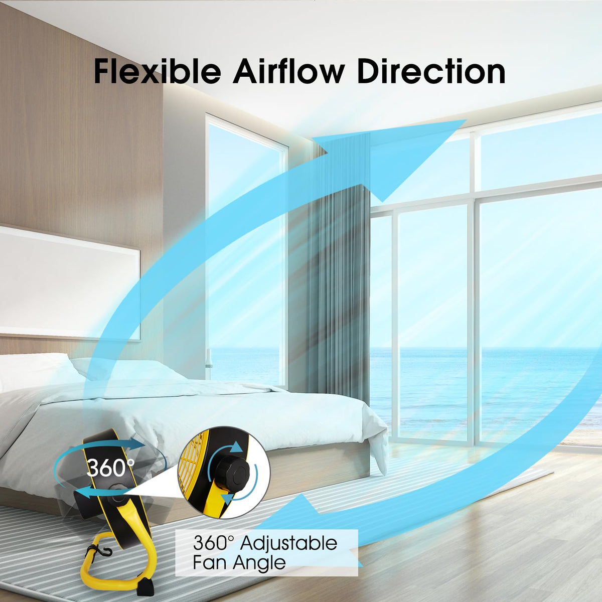 12 Inch High Velocity Metal Floor Fan K931