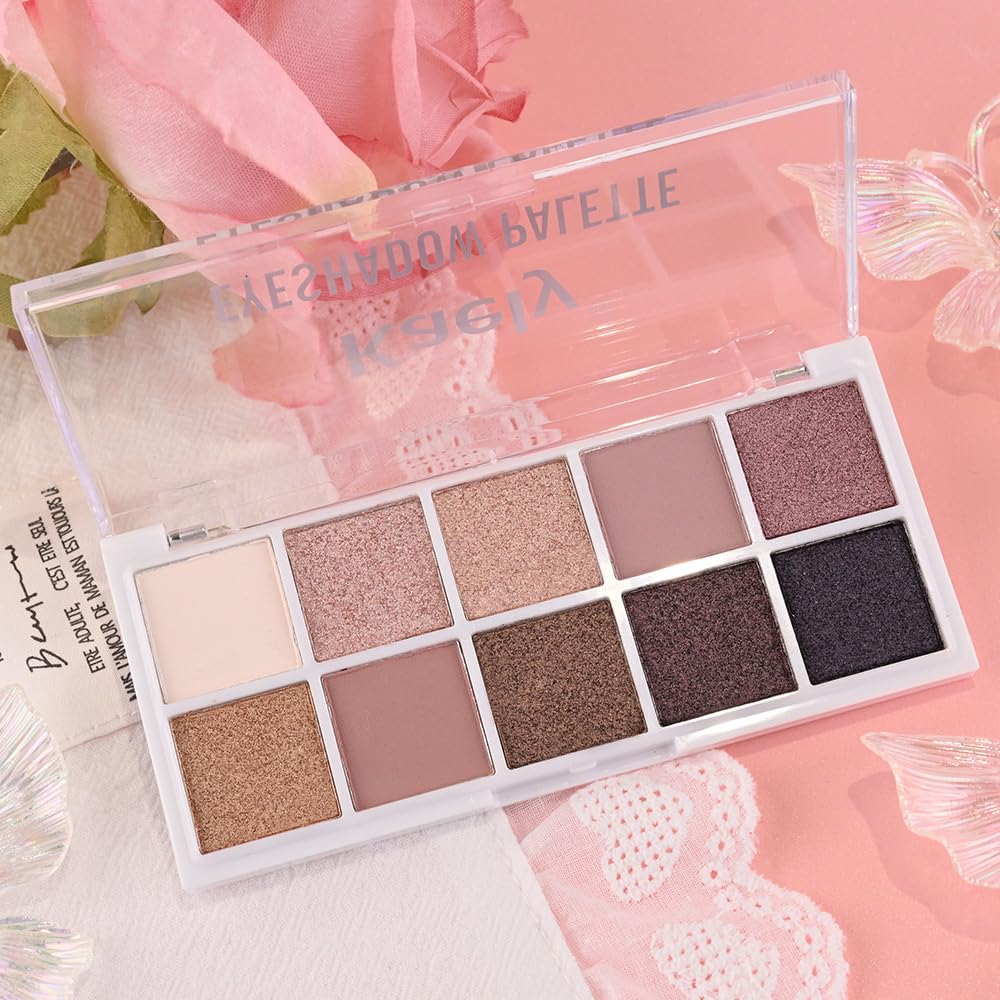 10 Color Matte and Shimmer Eyeshadow Palette A3817
