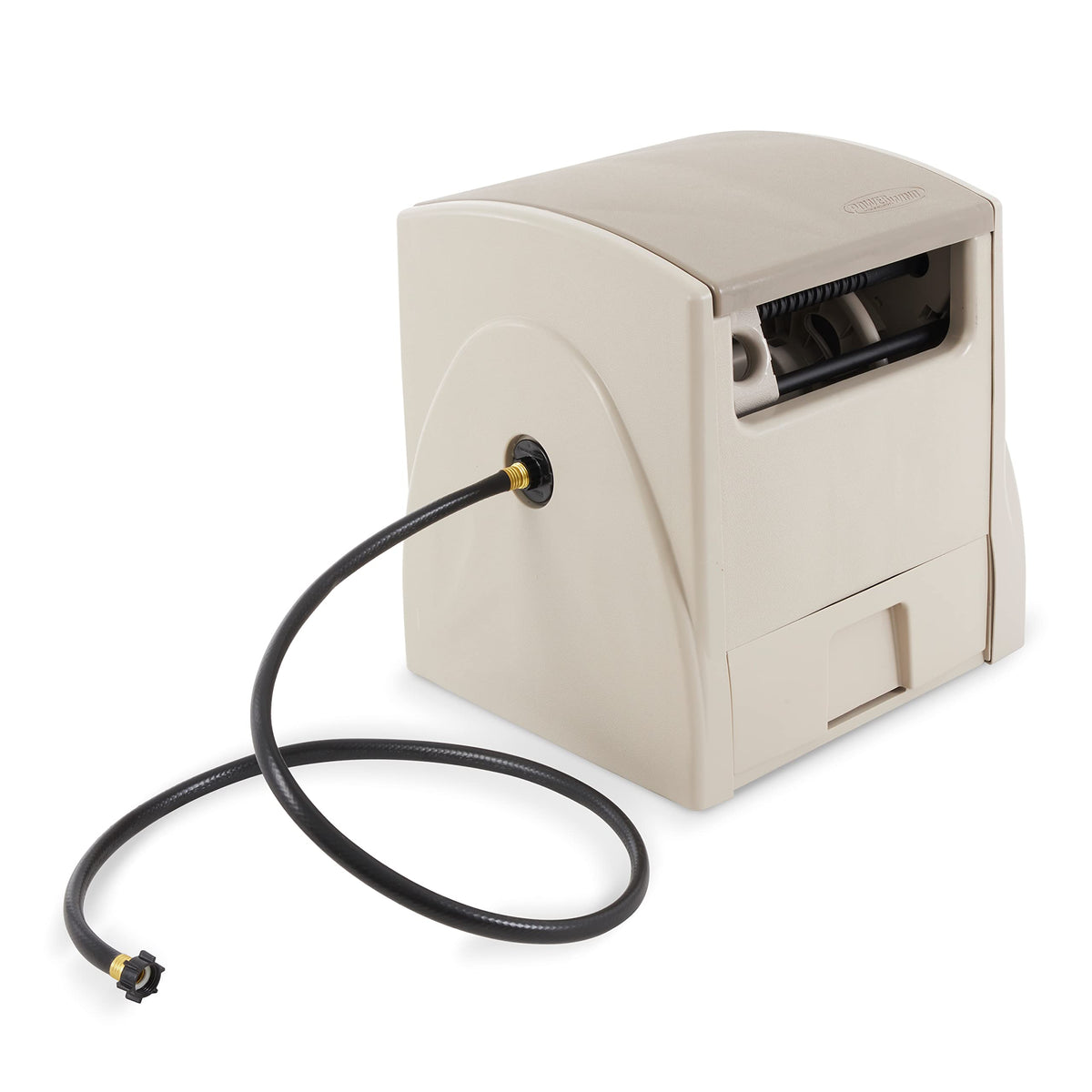 Automatic Rewind Garden Hose Reel, 100 ft. 5/8 in. Vinyl Hose Holder G7357