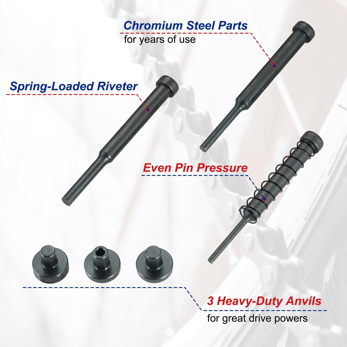 Chain Breaker Tool Kit with Carrying Case Z72368