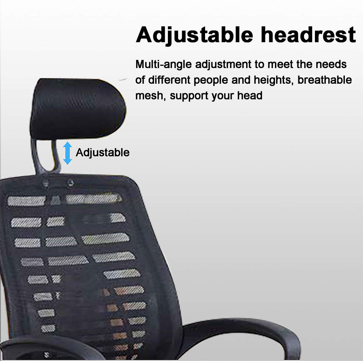 Ergonomic High Back Mesh Office Chair with Headrest Lumbar Support M76313