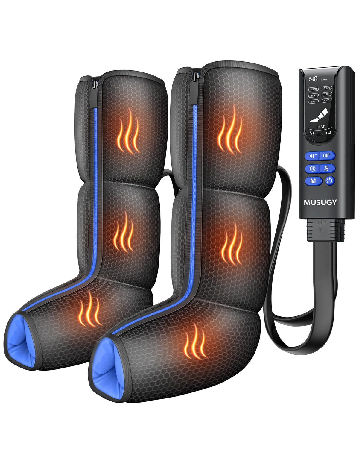 Air Compression Leg Massager with Heat C5603