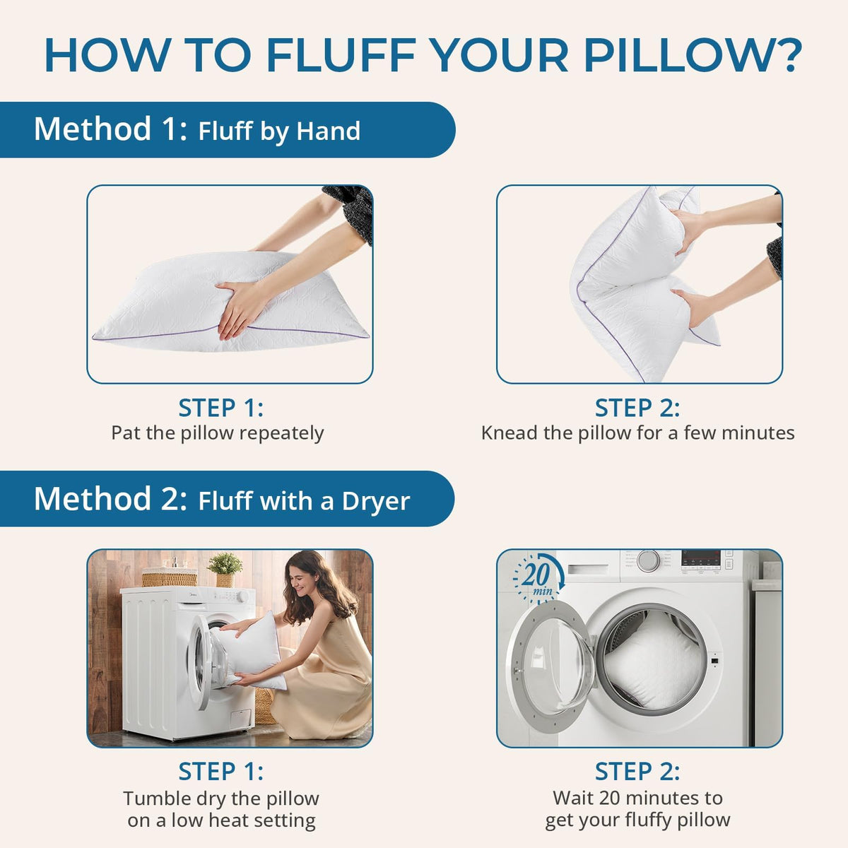 King Size Down Alternative Pillows Set of 2 M38940