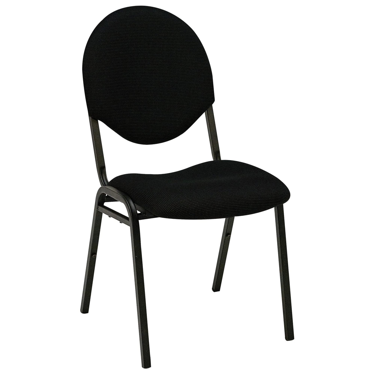 Black Fabric Stacking Chair V193