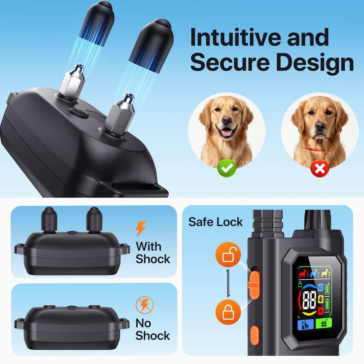 Wireless Dog Collar Fence System & Training Collar W538060